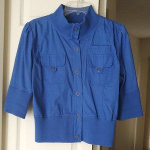 Rue 21 Royal Blue Snap Down Jacket - L